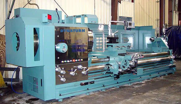 60" x 60" - 480" DYNATURN ... BIG BORE LATHE 6" SPINDLE HOLE